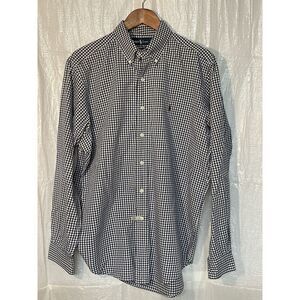 Ralph Lauren Men's Classic Fit Shirt‎ Large Long Sleeve Blue Check